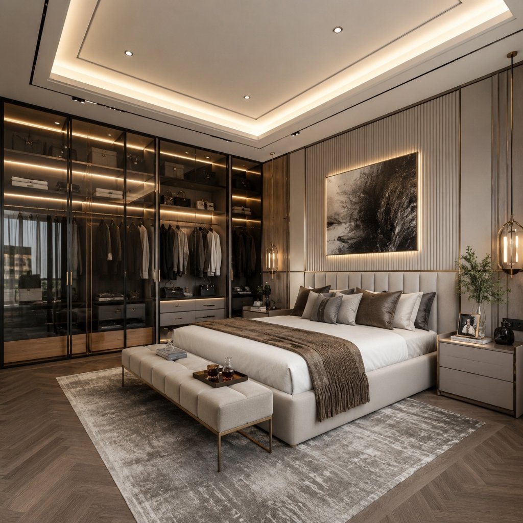 Modern Fluted Penthouse Suite