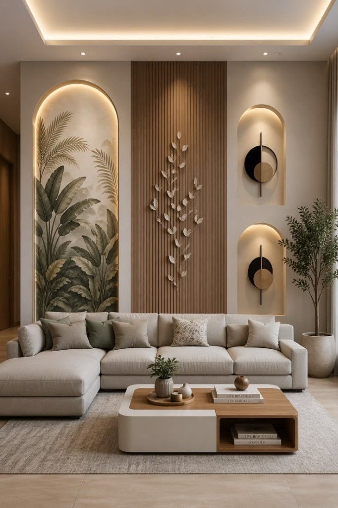 Tropical Japandi Botanical & Arched Niche Lounge