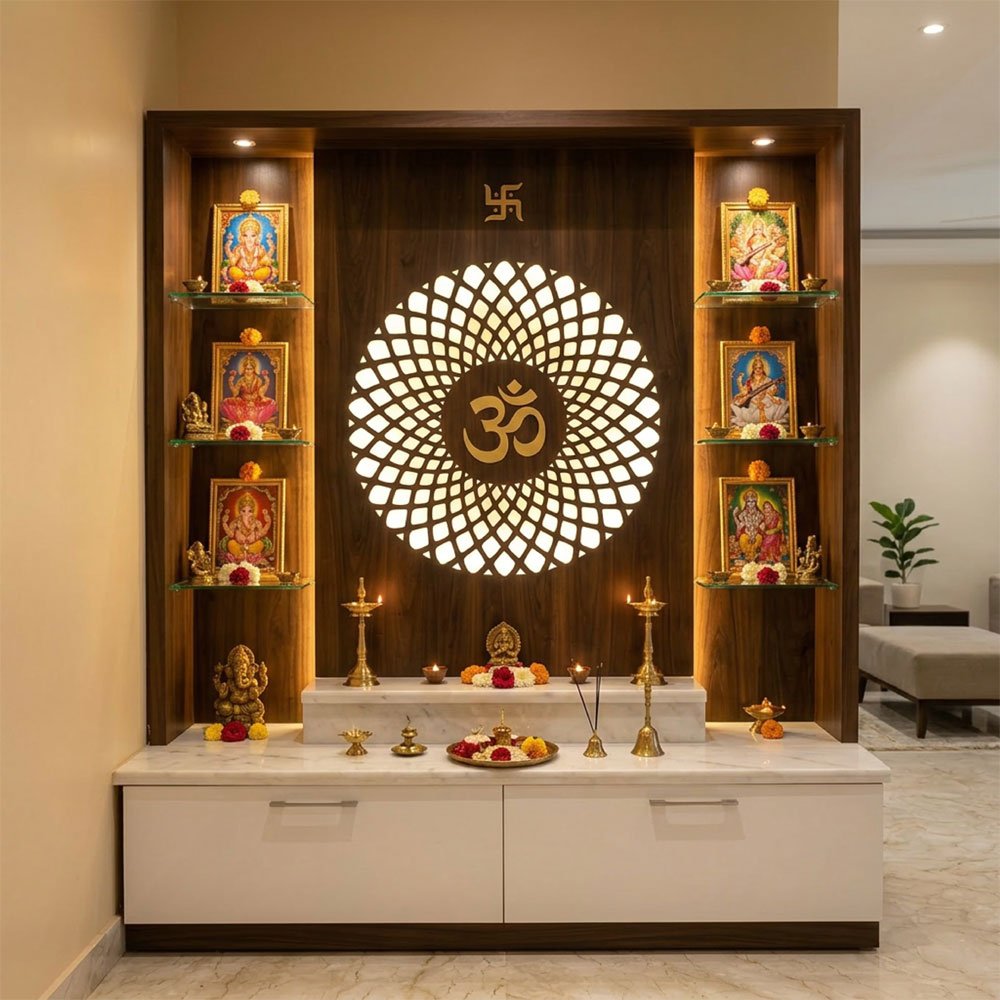 Divine Radhe Radhe & Ornate Jali Temple