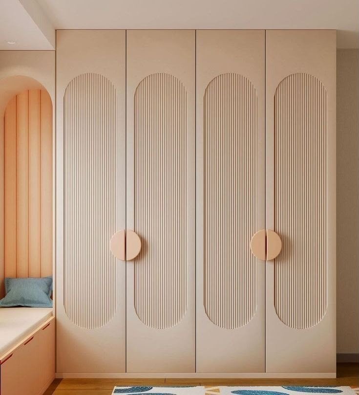Pastel Blush Capsule & Fluted Alcove Wardrobe
