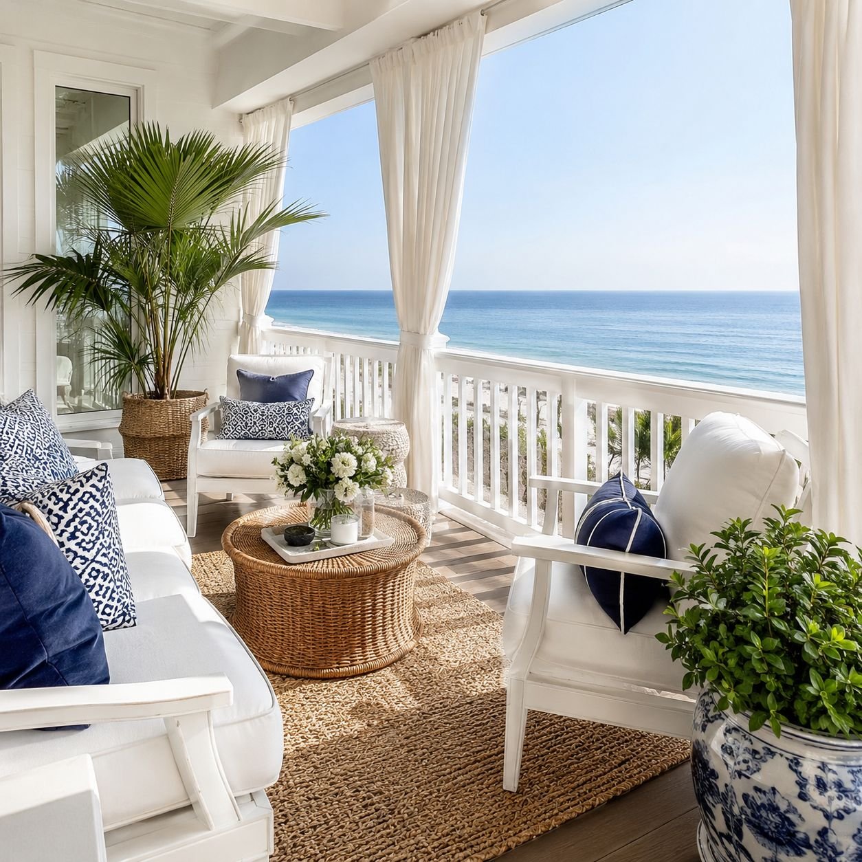 Coastal Balcony Design Ideas: Bring a Holiday Feel to Your Home